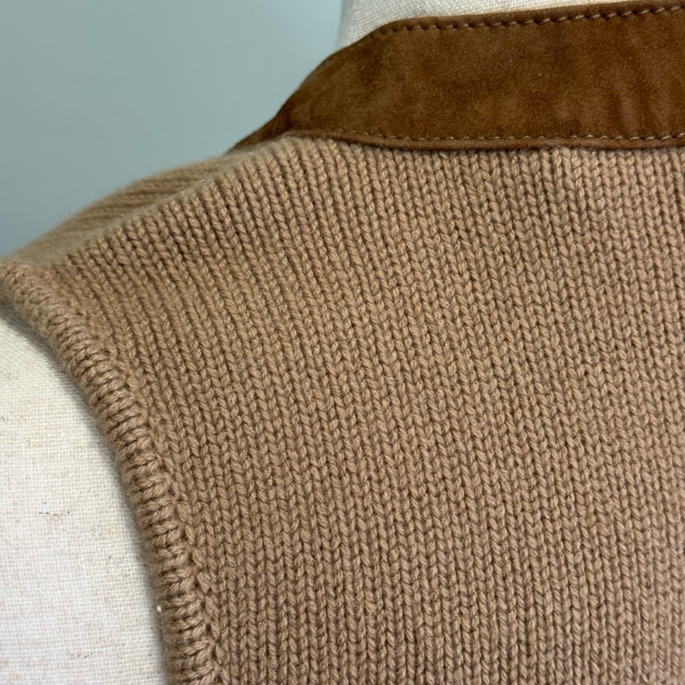 Ralph Lauren Purple Label-Cashmere Brown Suede old money, equestrian size small - Picture 6 of 17